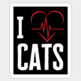 I Heart Cats Sticker